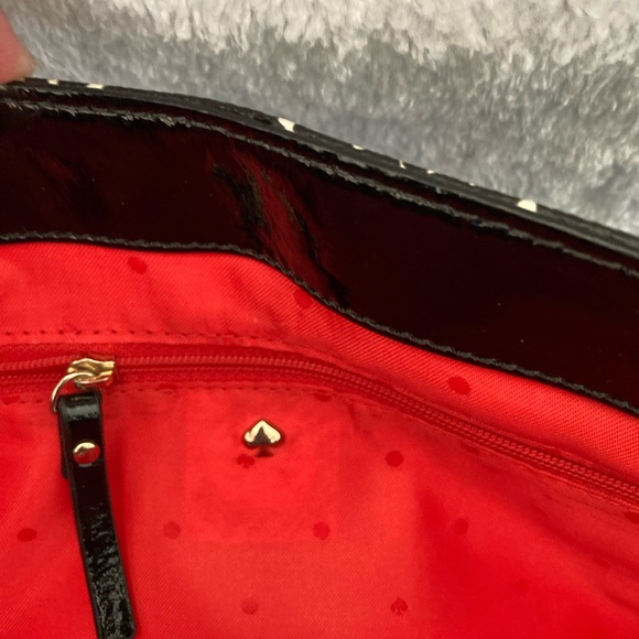 Kate Spade Purse and Matching Wallet Black/White Plaid - Picture 5 of 12